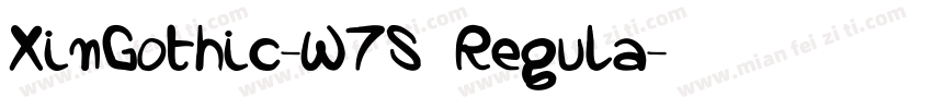XinGothic-W7S Regula字体转换
